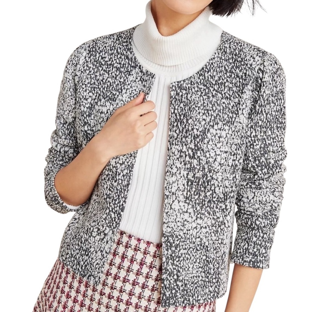 Anthropologie Dolan Textured‎ Knit Eva cropped Jacket Open Front Size M